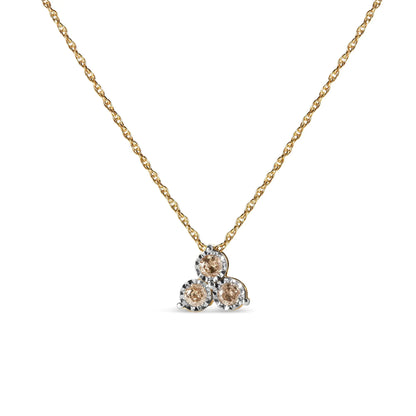 14K Yellow Gold Plated .925 Sterling Silver 1/4 Cttw Diamond 3 Stone Trio 18" Pendant Necklace - Azure jewelery14K Yellow Gold Plated .925 Sterling Silver 1/4 Cttw Diamond 3 Stone Trio 18" Pendant NecklaceMy StoreAzure jewelery80 - 7502TDM14K Yellow Gold Plated .925 Sterling Silver 1/4 Cttw Diamond 3 Stone Trio 18" Pendant Necklace