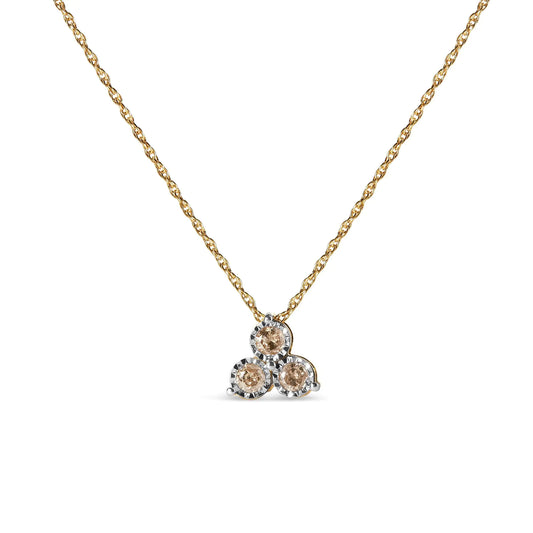 14K Yellow Gold Plated .925 Sterling Silver 1/4 Cttw Diamond 3 Stone Trio 18" Pendant Necklace - Azure jewelery14K Yellow Gold Plated .925 Sterling Silver 1/4 Cttw Diamond 3 Stone Trio 18" Pendant NecklaceMy StoreAzure jewelery80 - 7502TDM14K Yellow Gold Plated .925 Sterling Silver 1/4 Cttw Diamond 3 Stone Trio 18" Pendant Necklace