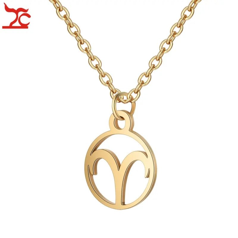 Astrology Necklace - Azure jeweleryAstrology NecklaceMy StoreAzure jeweleryD8UYWRMGoldAriesAstrology Necklace