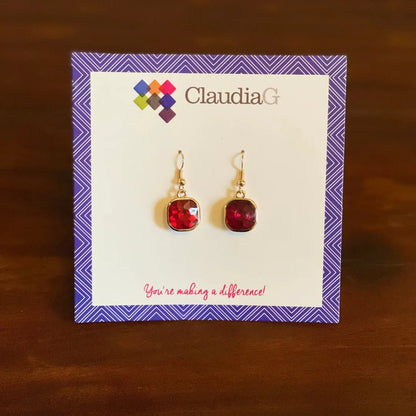 Cube Earrings - Azure jeweleryCube EarringsMy StoreAzure jeweleryE1012.3Gold/RedCube Earrings