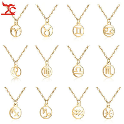 Astrology Necklace - Azure jeweleryAstrology NecklaceMy StoreAzure jeweleryD8UYWRMGoldAriesAstrology Necklace